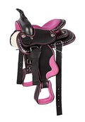 8" Seat Kids Western Synthetic Horse Riding Saddle J220