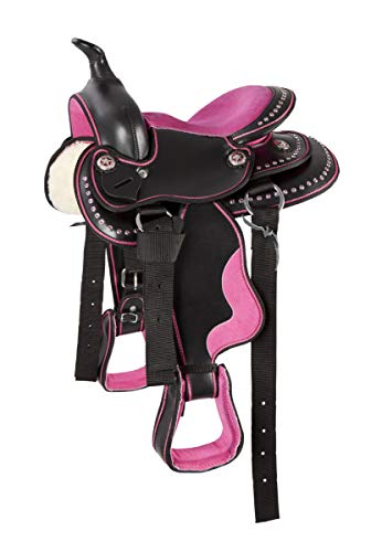8" Seat Kids Western Synthetic Horse Riding Saddle J220