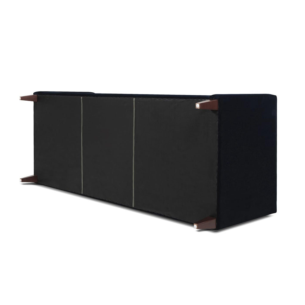 Dark Navy Blue Performance Velvet Tufted Sofa X3285