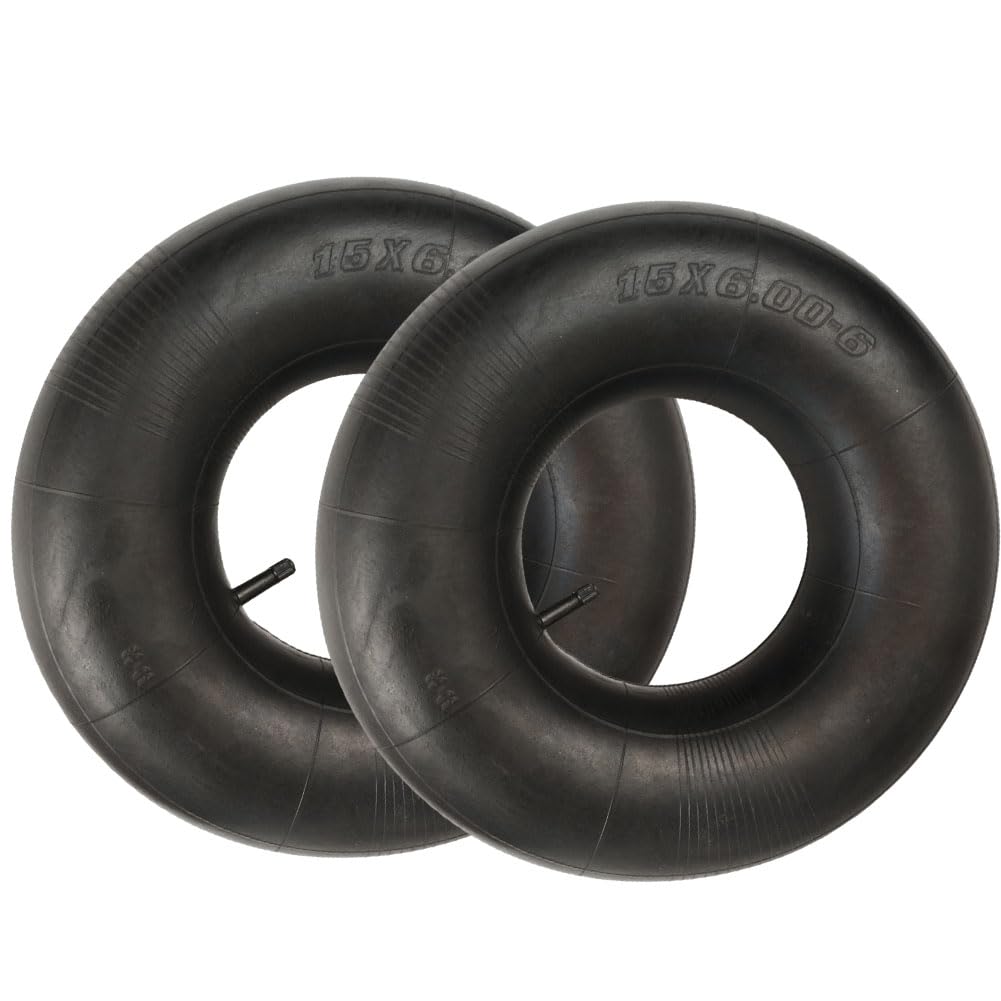 2 Pack 15x6.00-6" Inner Tubes with TR-13 Straight Valve Stem K36963