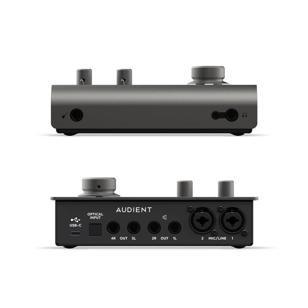 Black USB-C Audio Interface with 2 Microphone Preamps B443527