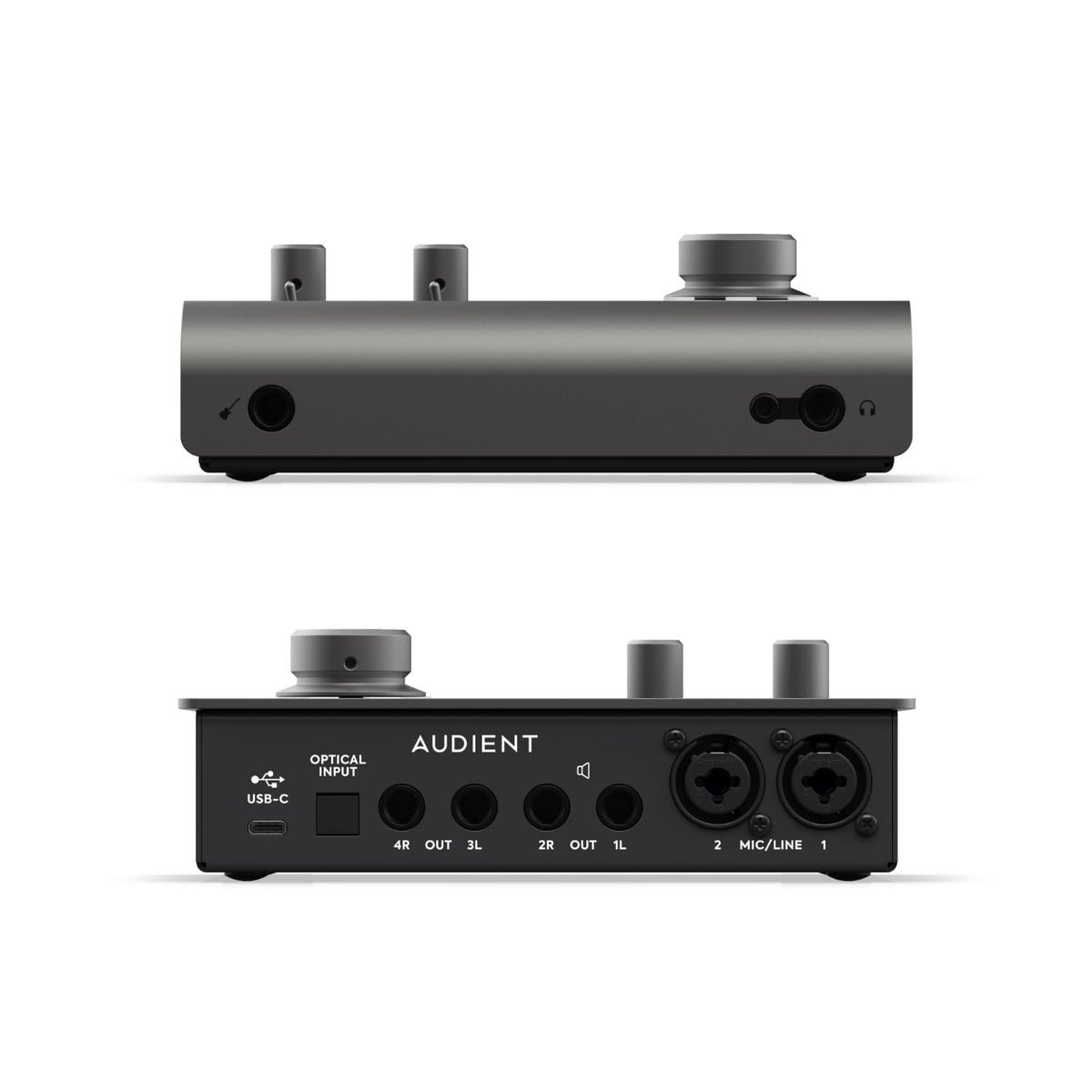 Black USB-C Audio Interface with 2 Microphone Preamps B443527
