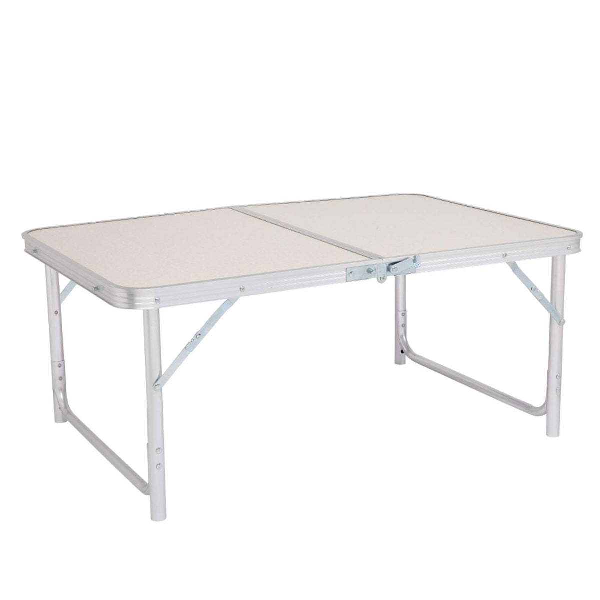 Folding Aluminum Camping Table White 3 FT Y4638