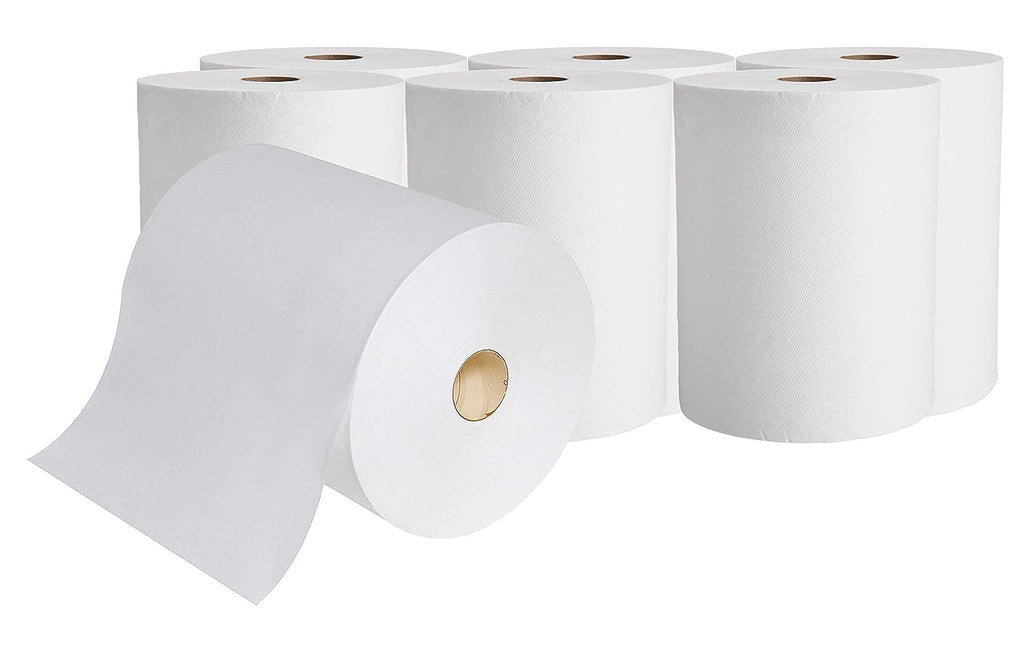 White Paper Towels 10" Roll 6 Rolls S2058