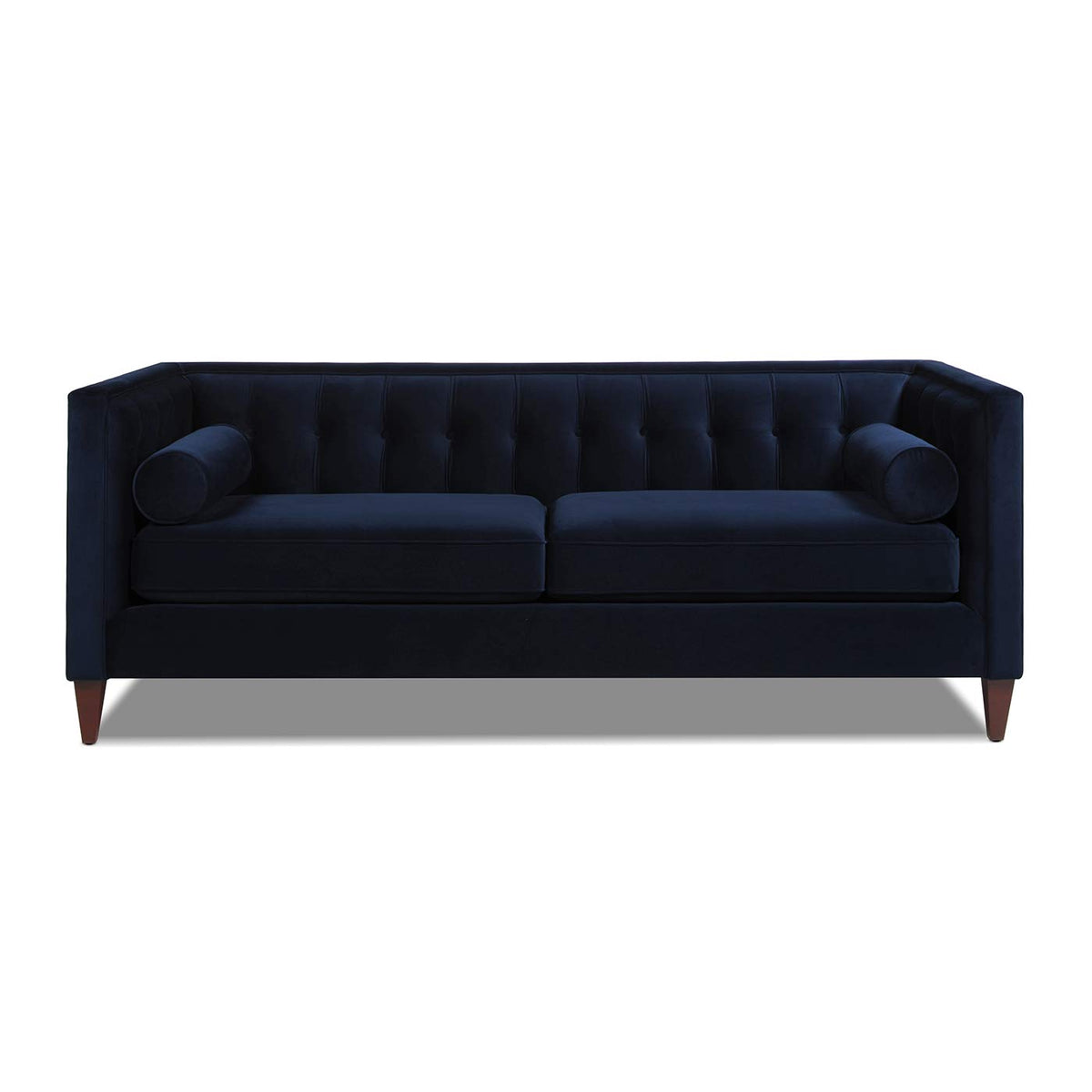 Dark Navy Blue Performance Velvet Tufted Sofa X3285