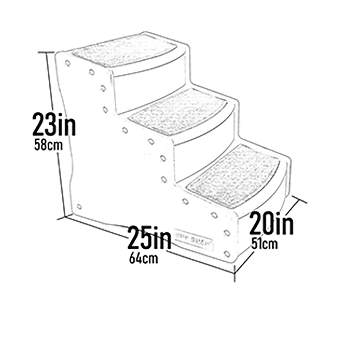 Extra Wide Pet Stairs F235667