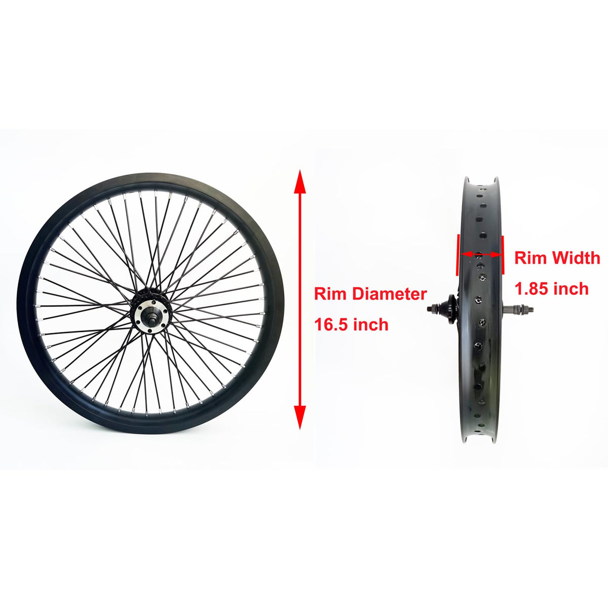 20" 26" Heavy Duty Bicycle Rear Wheel Rim 48 Spokes Aluminum Alloy Disc Brake A2599