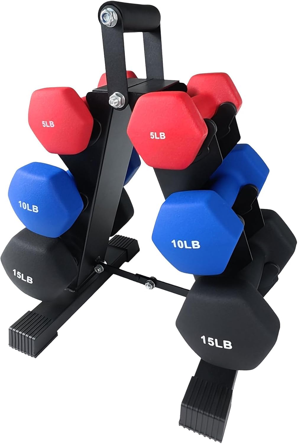 PVC Coated Hexagon Dumbbells Set L56667