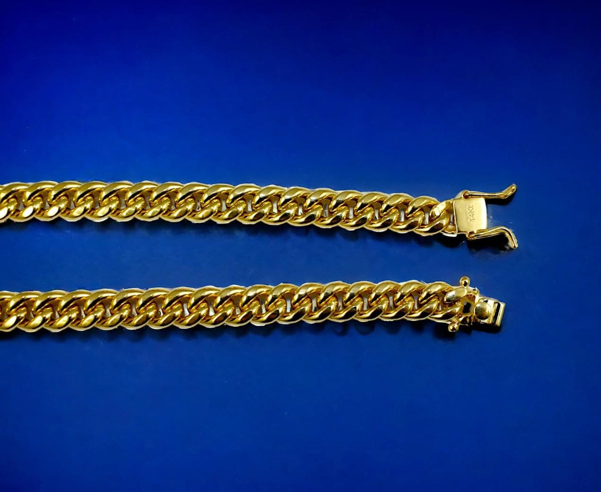 14K Yellow Gold Miami Cuban Chain T796943