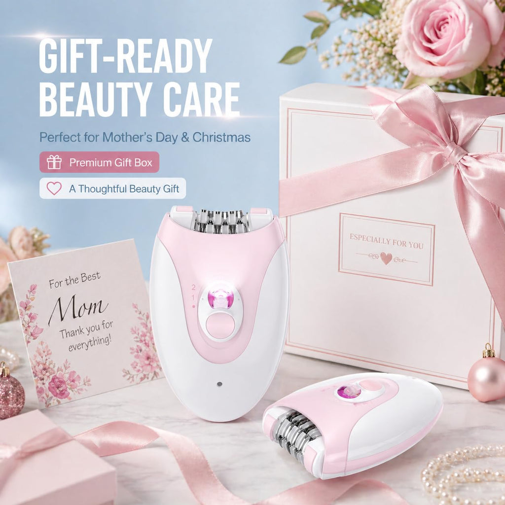 Electric Epilator with 36 Tweezers, 2 Speed Cordless USB Q9969