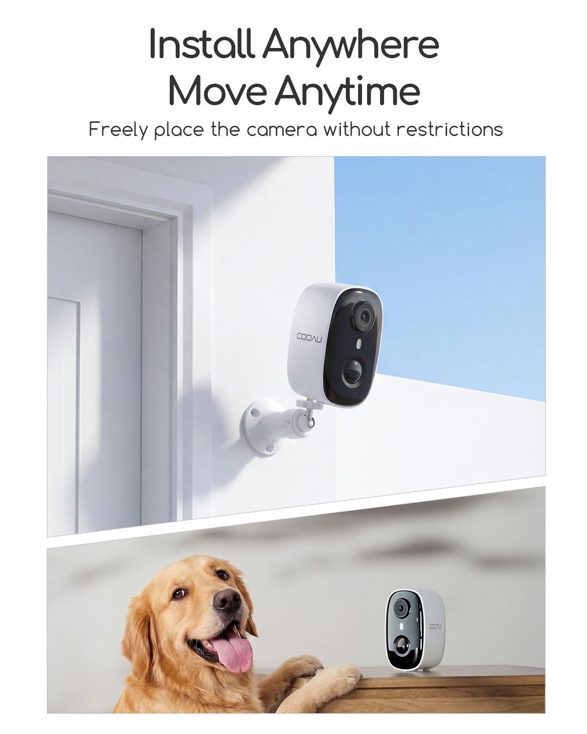 4MP/2.5K Wireless Outdoor Security Cameras P81464