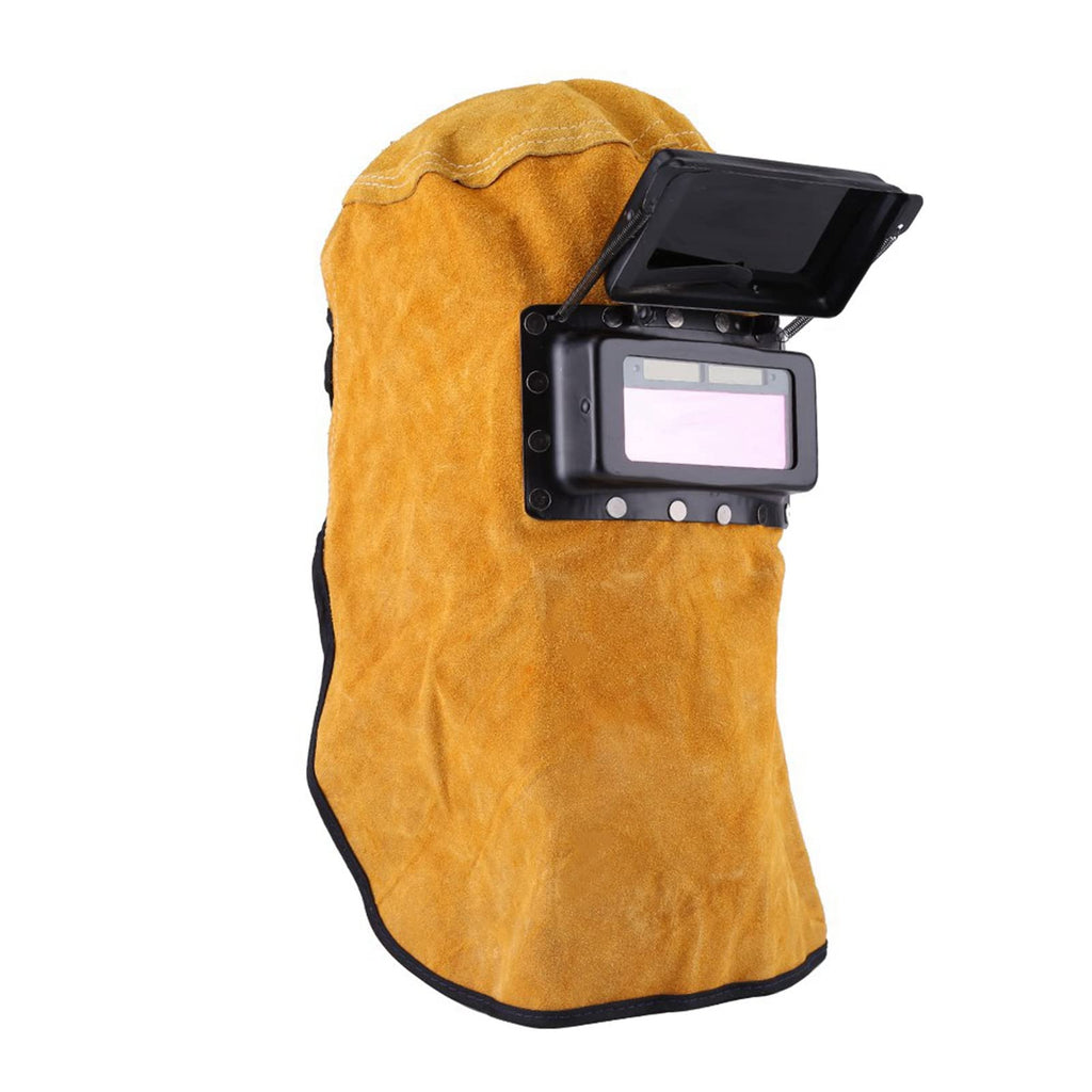 Leather Welding Hood with Auto Darkening Lens V756127