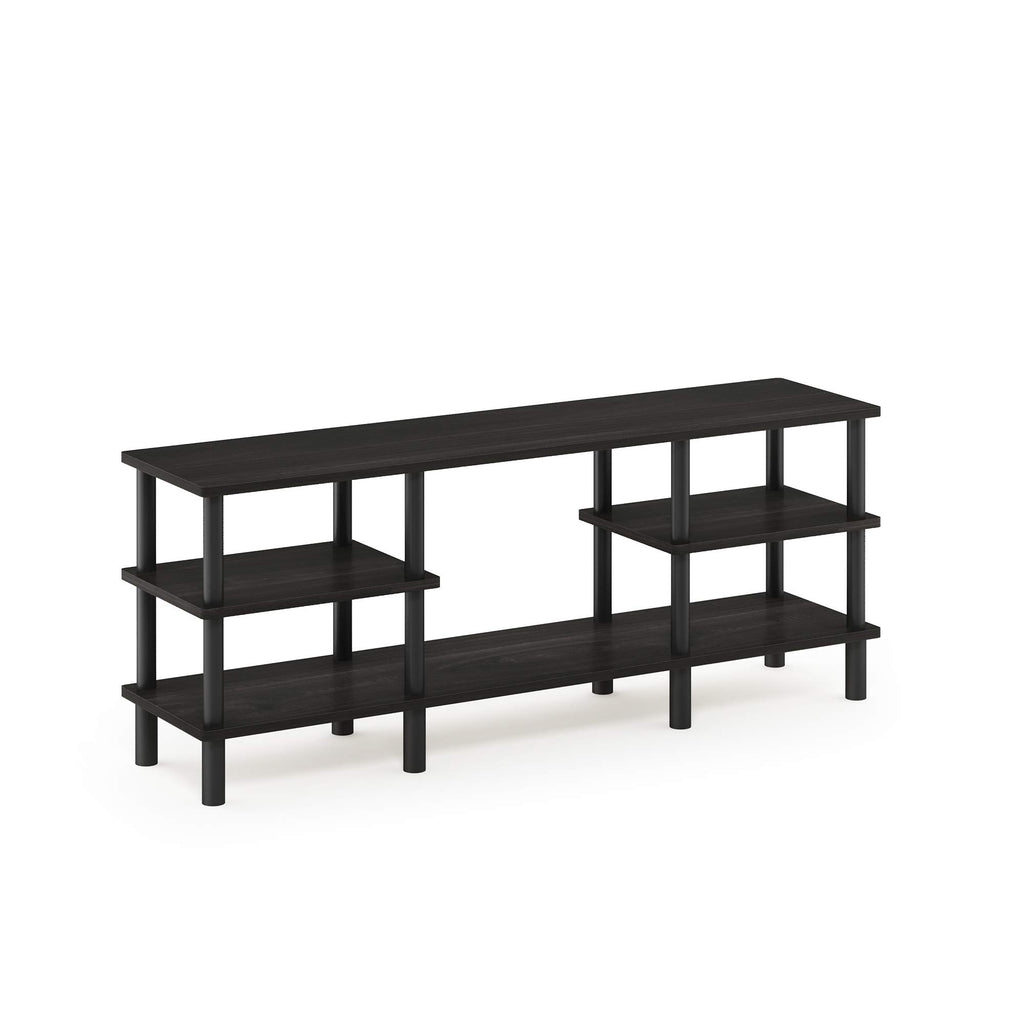Espresso 3-Tier Open Shelf TV Stand V7016