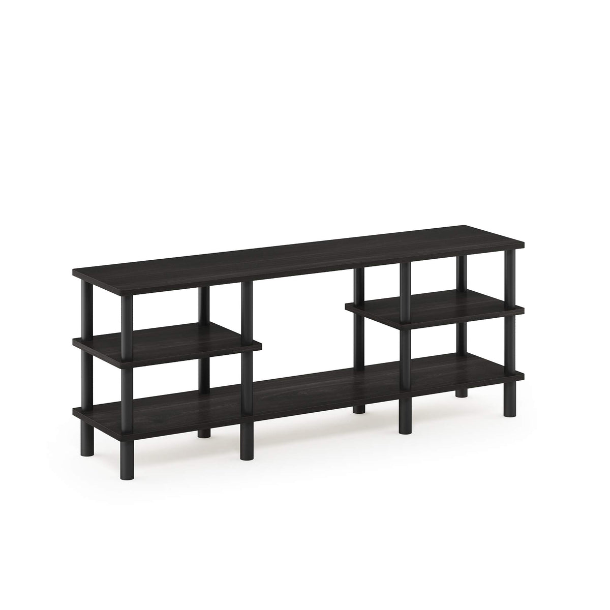 Espresso 3-Tier Open Shelf TV Stand V7016