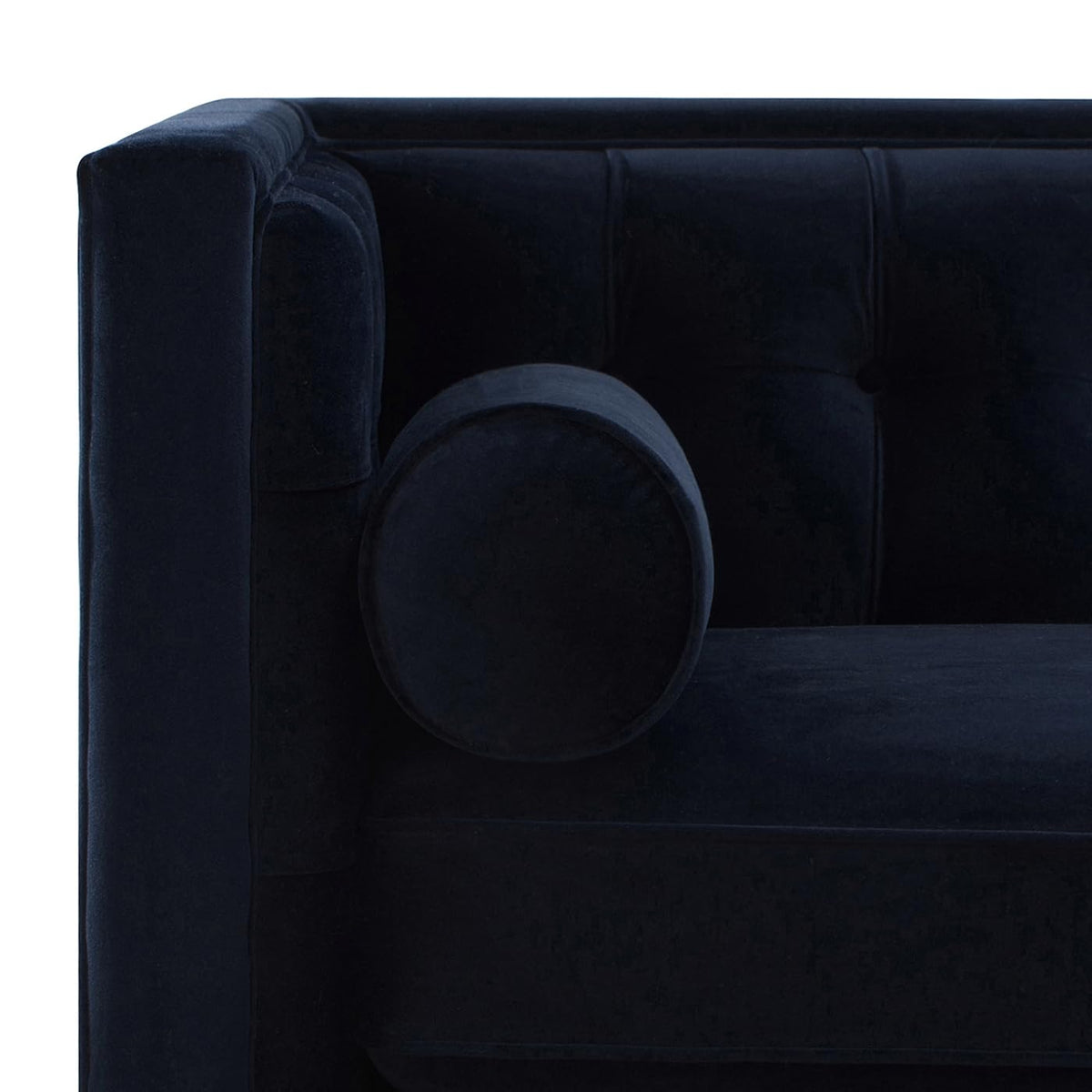 Dark Navy Blue Performance Velvet Tufted Sofa X3285