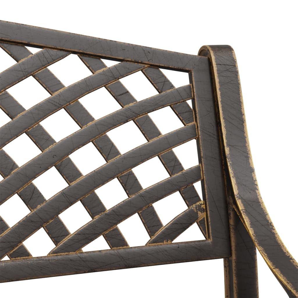 Cast Iron Metal Garden Bench with Antique Bronze Finish O2715