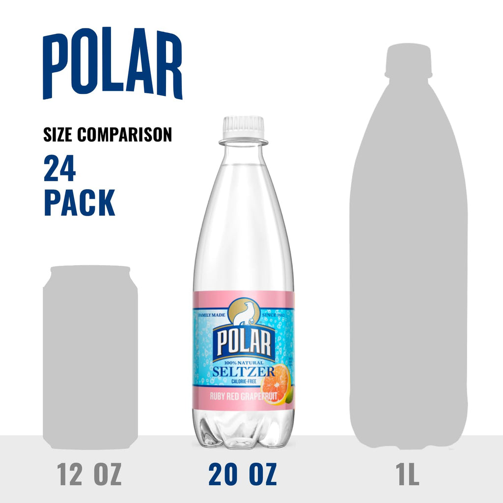 Ruby Red Grapefruit Sparkling Water, 20 fl oz, 12 Pack Y735047