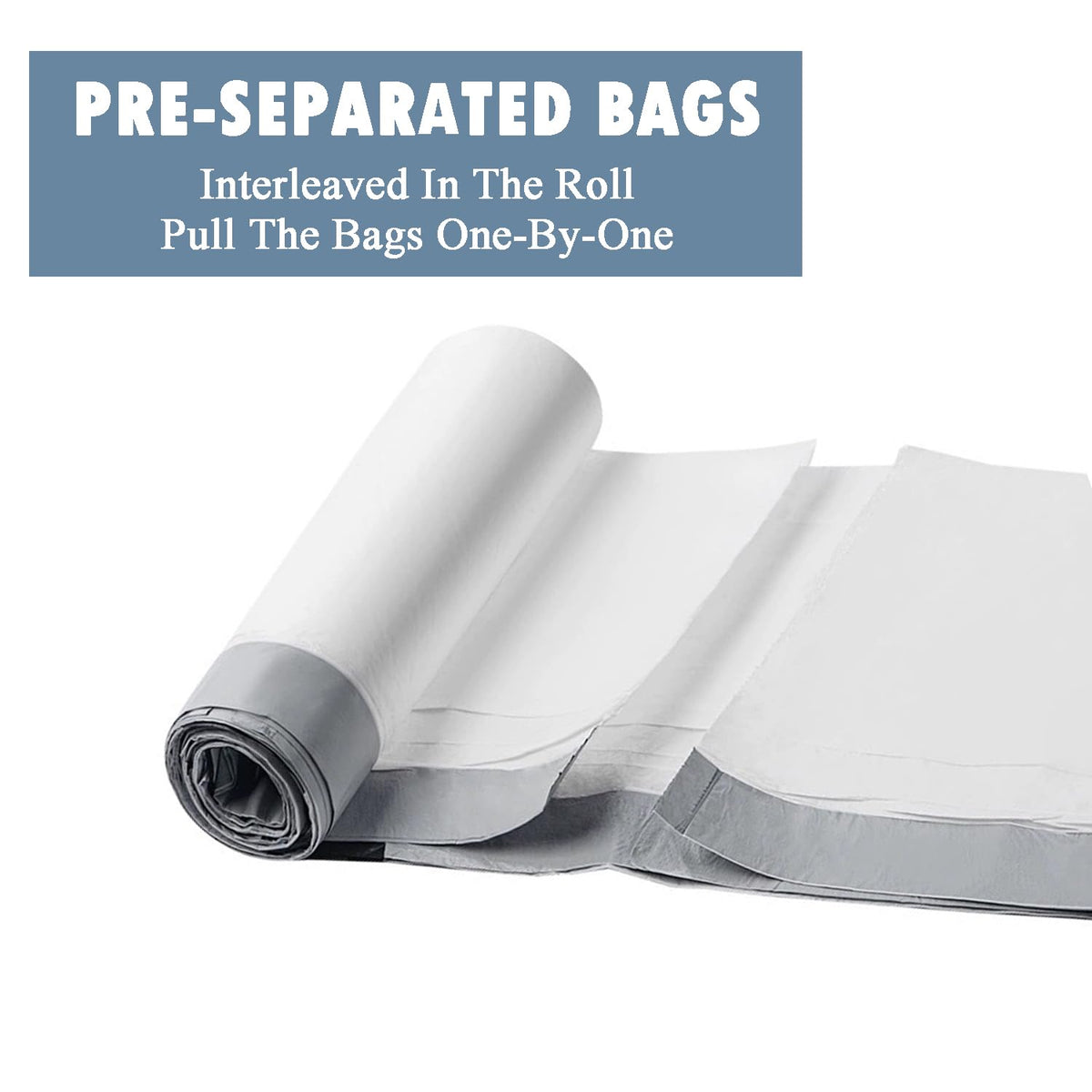 4 Gallon Drawstring Trash Bags 57 Count White O121