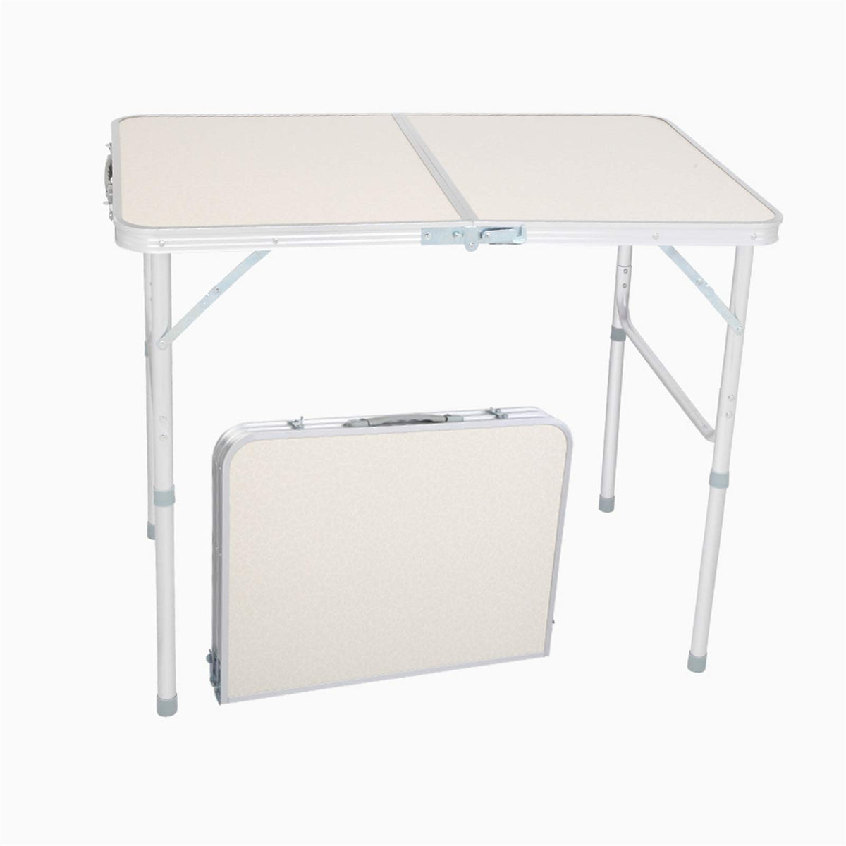 Folding Aluminum Camping Table White 3 FT Y4638