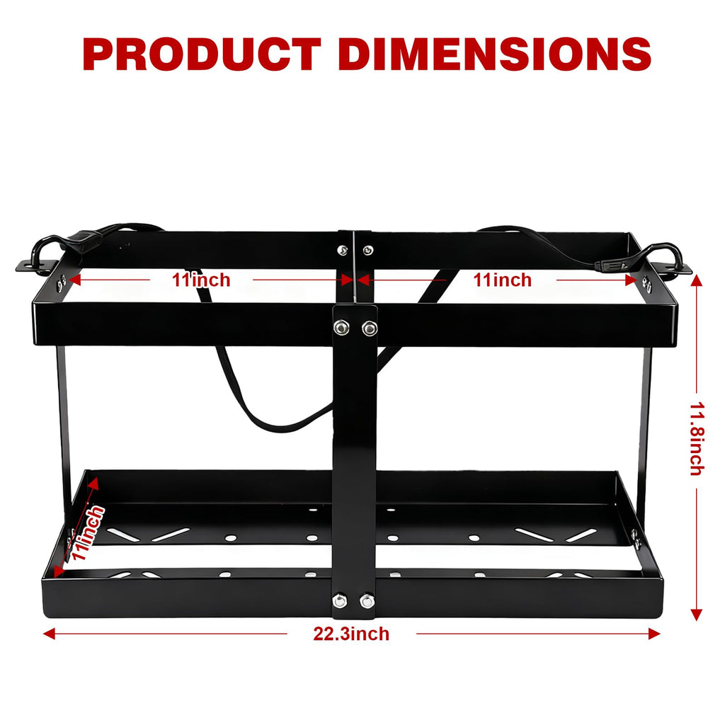 Gas Can Holder with Straps, Fits Two 5 Gallon Gas Can V277