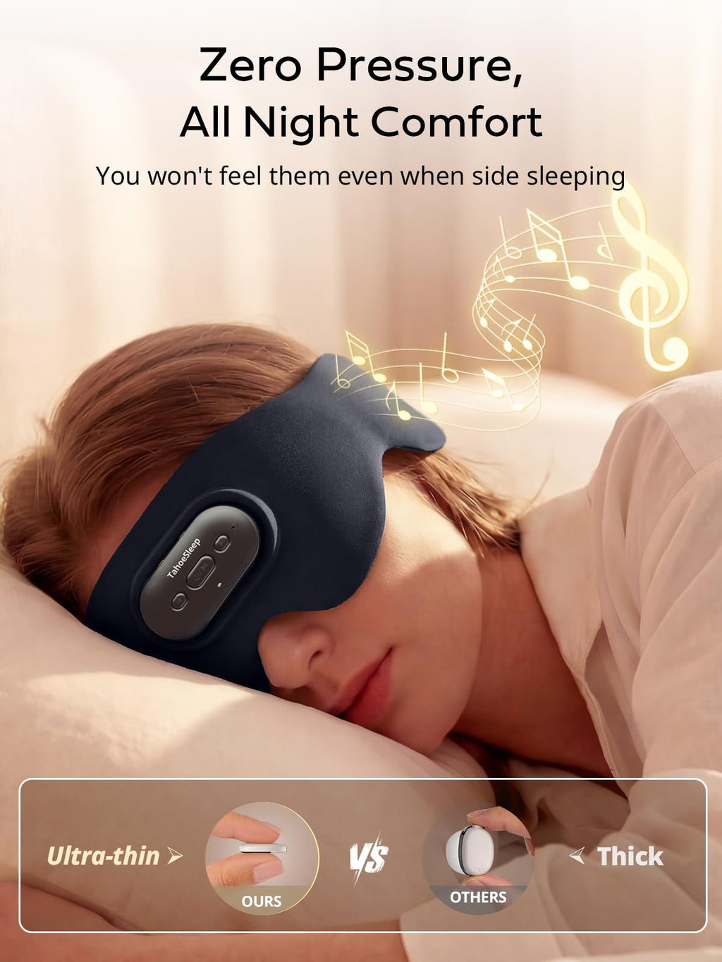 Ultra-Thin Adjustable Sleep Mask with Bluetooth 5.4 U656921