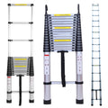 Collapsible Telescoping Ladder 20.5FT Aluminum Lightweight 330LB Capacity D372992