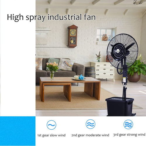 20 Inch High Velocity Metal Floor Fan with 3 Speed Settings B9544