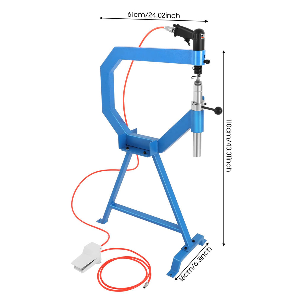 Pneumatic Planishing Hammer with Foot Pedal and Steel Stand Q25499