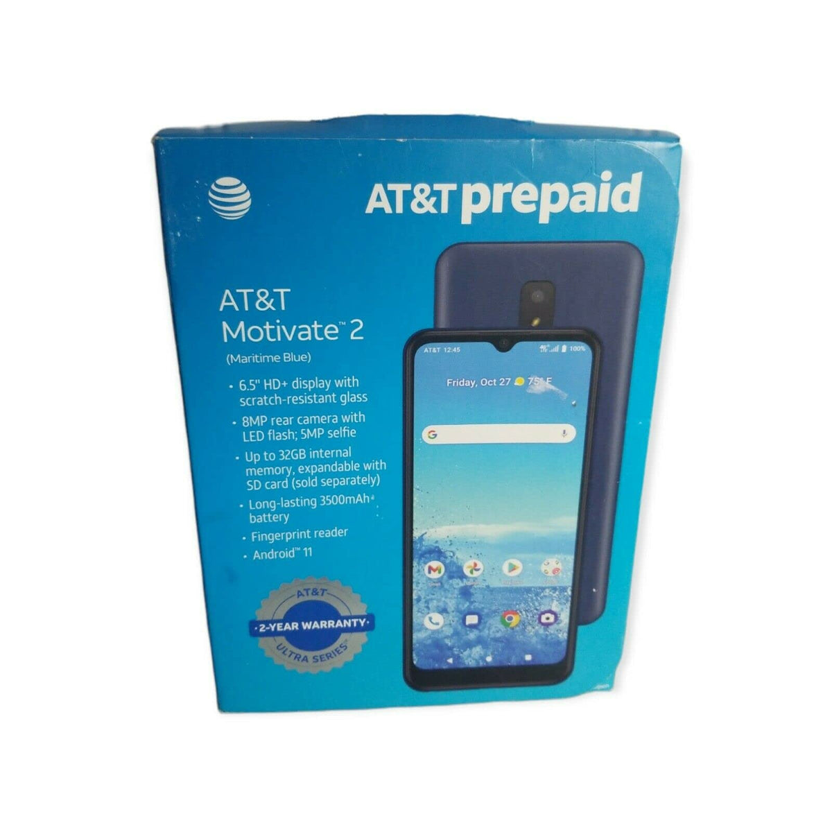 Maritime Blue 32GB 4G LTE Prepaid Smartphone W179616