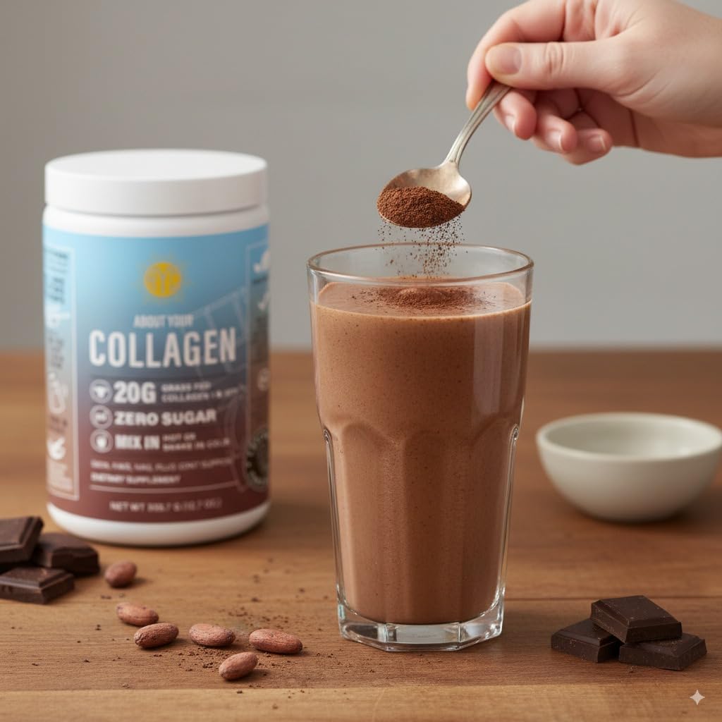 Chocolate Hydrolyzed Type 1&3 Collagen Peptides Powder R215487
