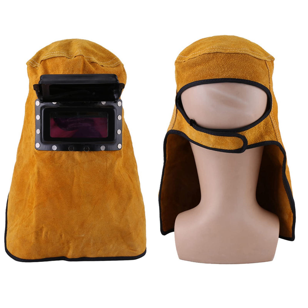 Leather Welding Hood with Auto Darkening Lens V756127