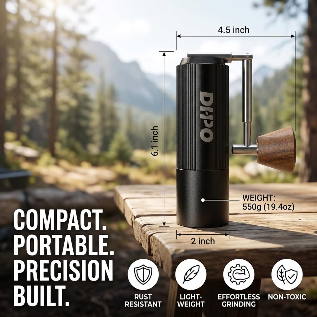 Manual Coffee Grinder with Stainless Steel Conical Burr Q19337