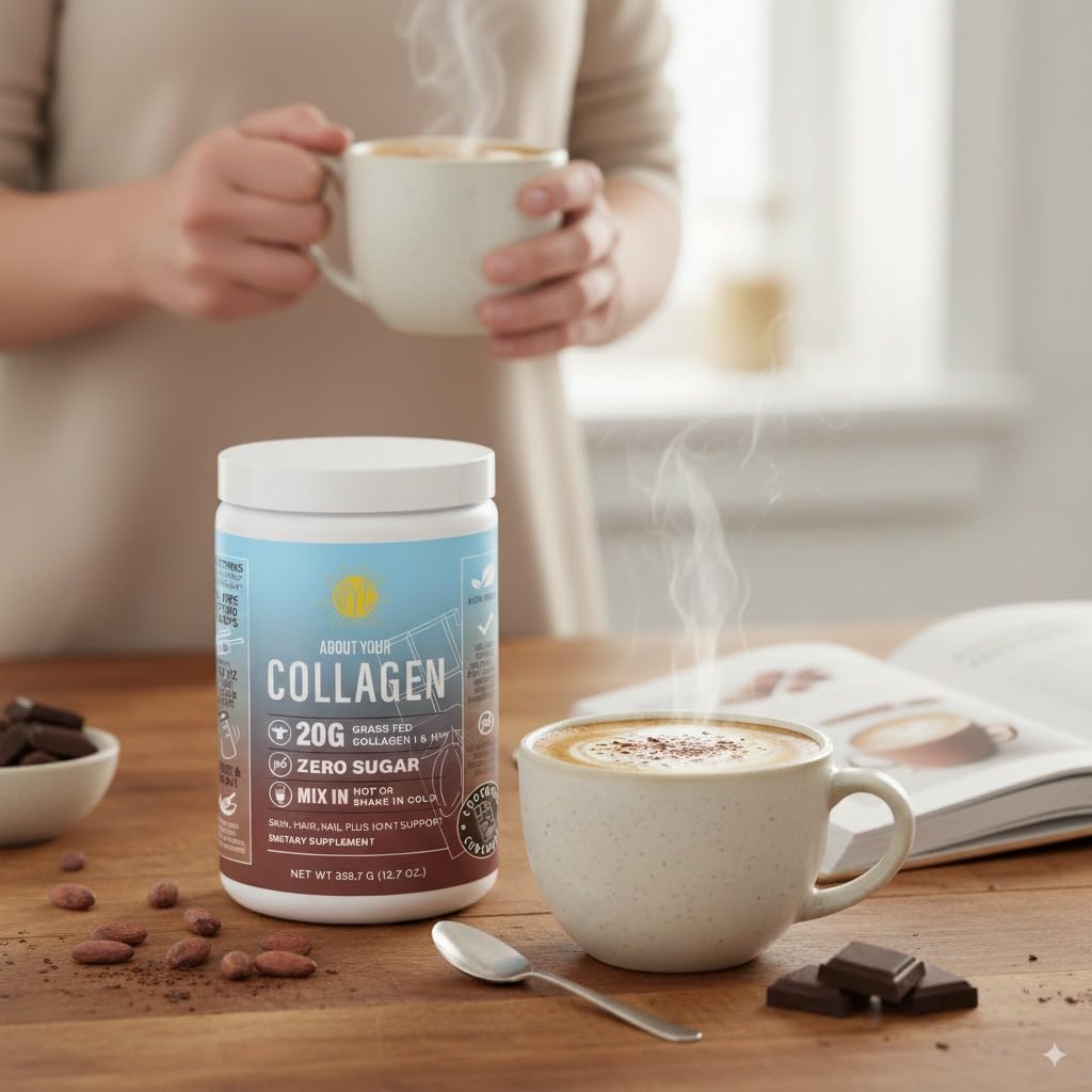 Chocolate Hydrolyzed Type 1&3 Collagen Peptides Powder R215487