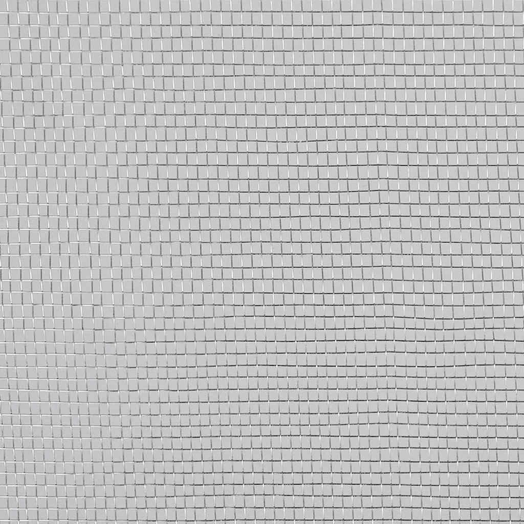 Aluminum Mesh Screen 39.4x196.9 Inches Silver T4253