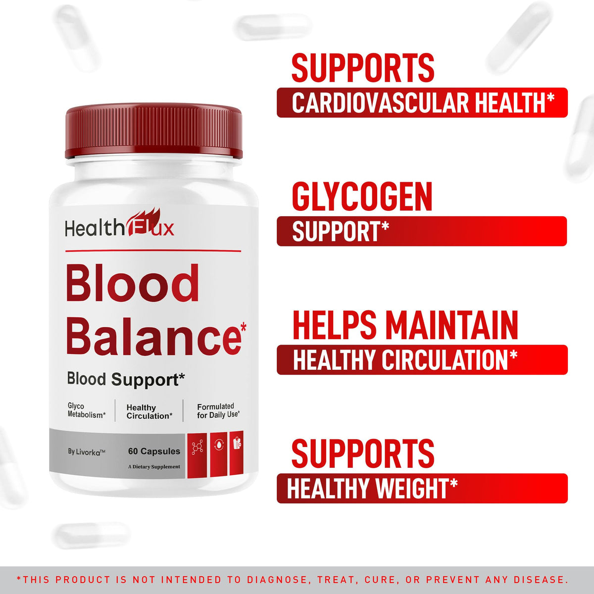Health Flux Support Supplement Capsules 180 Capsules L332432