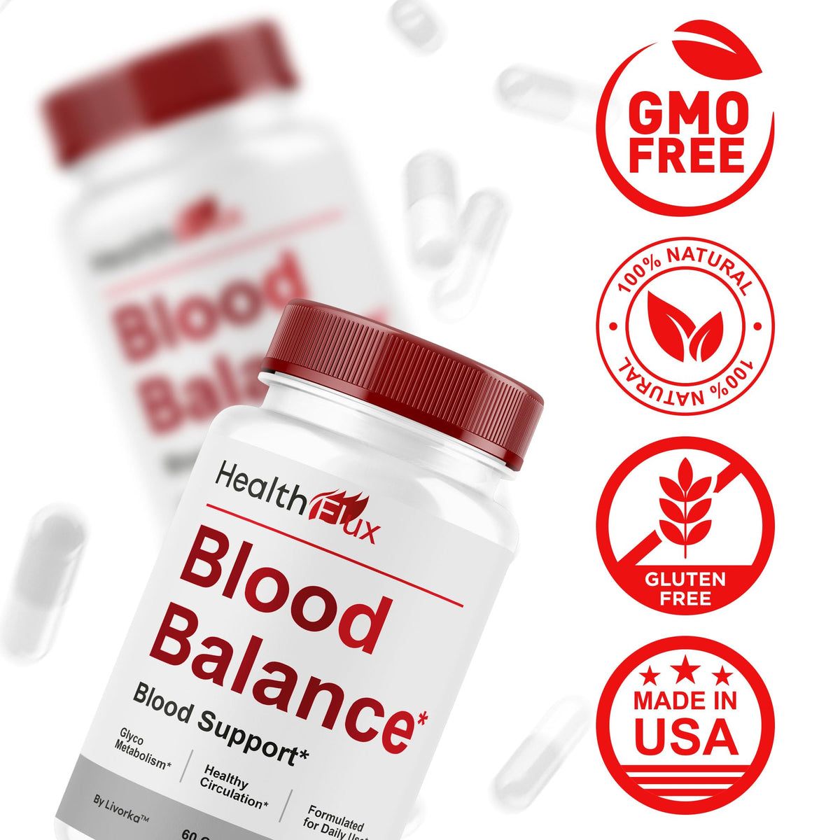 Health Flux Support Supplement Capsules 180 Capsules L332432