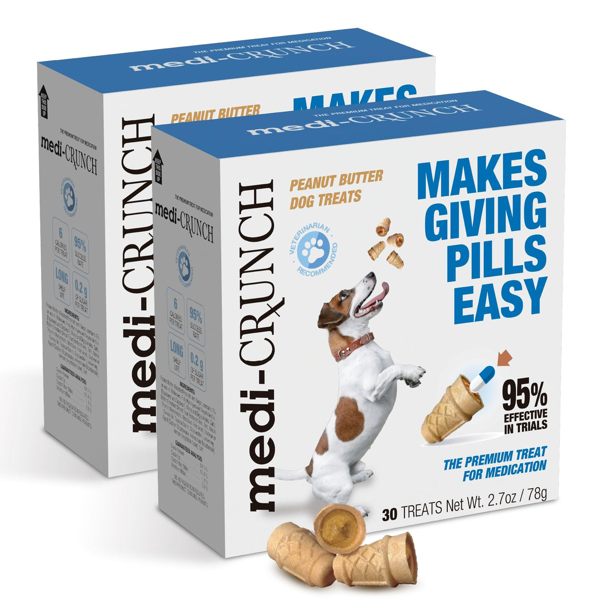 Peanut Butter Dog Pill Treats 60 Count A181476