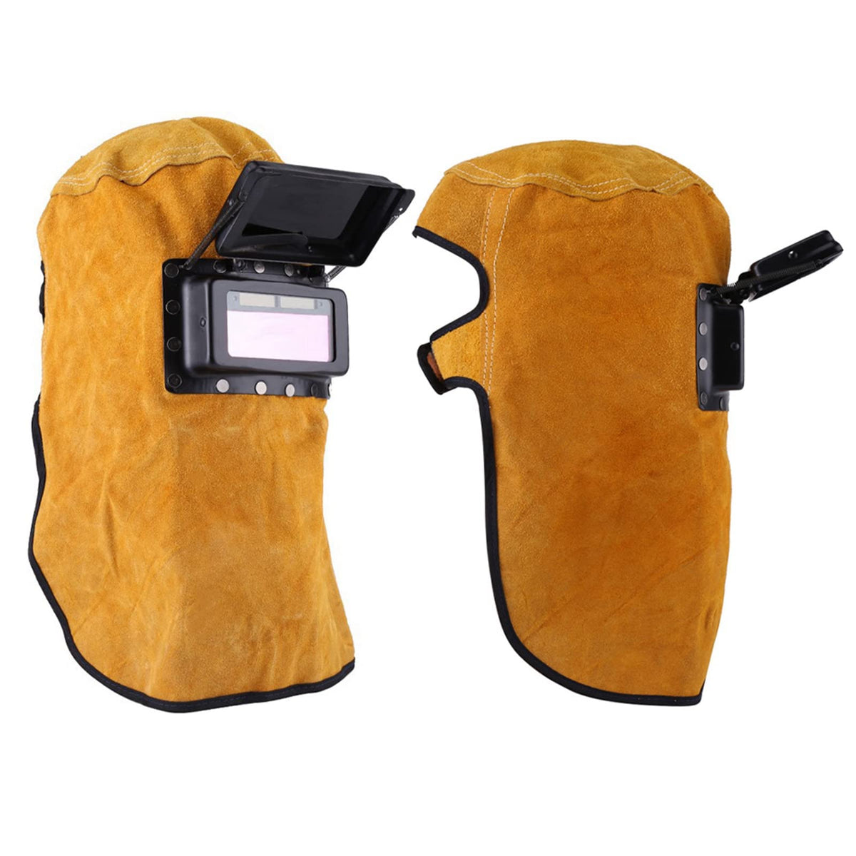 Leather Welding Hood with Auto Darkening Lens V756127