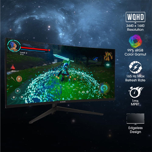 2-Pack 34" Curved 165Hz Ultrawide Computer Monitor A46062