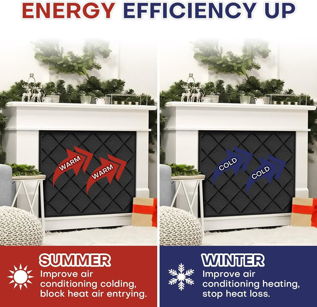Magnetic Fireplace Cover 39" W x 32" H T755256