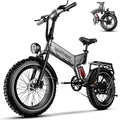 1500W Folding Electric Bike with 52V 20AH Removable Battery, 20" x4.0 Fat Tire K519534