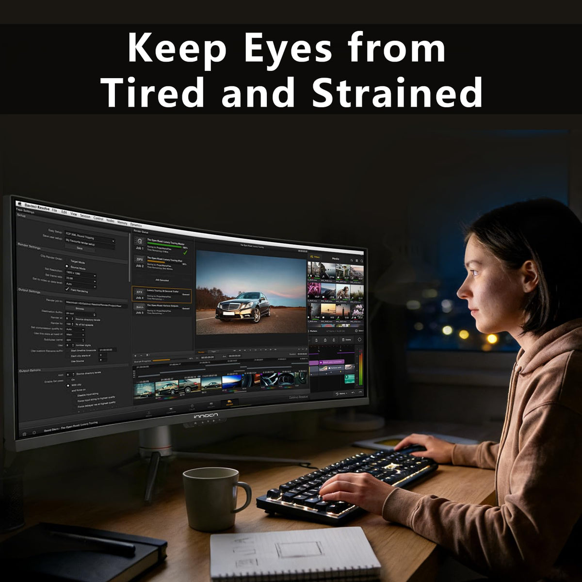 49" Curved Ultrawide Gaming Monitor 144Hz I964435