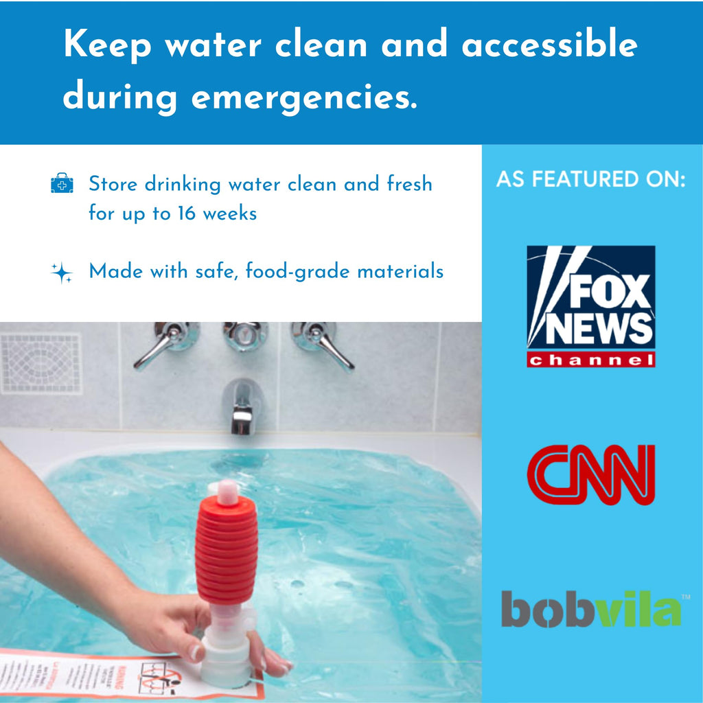 Bathtub Water Storage Bladder 100 Gallon Food Grade BPA Free X146091