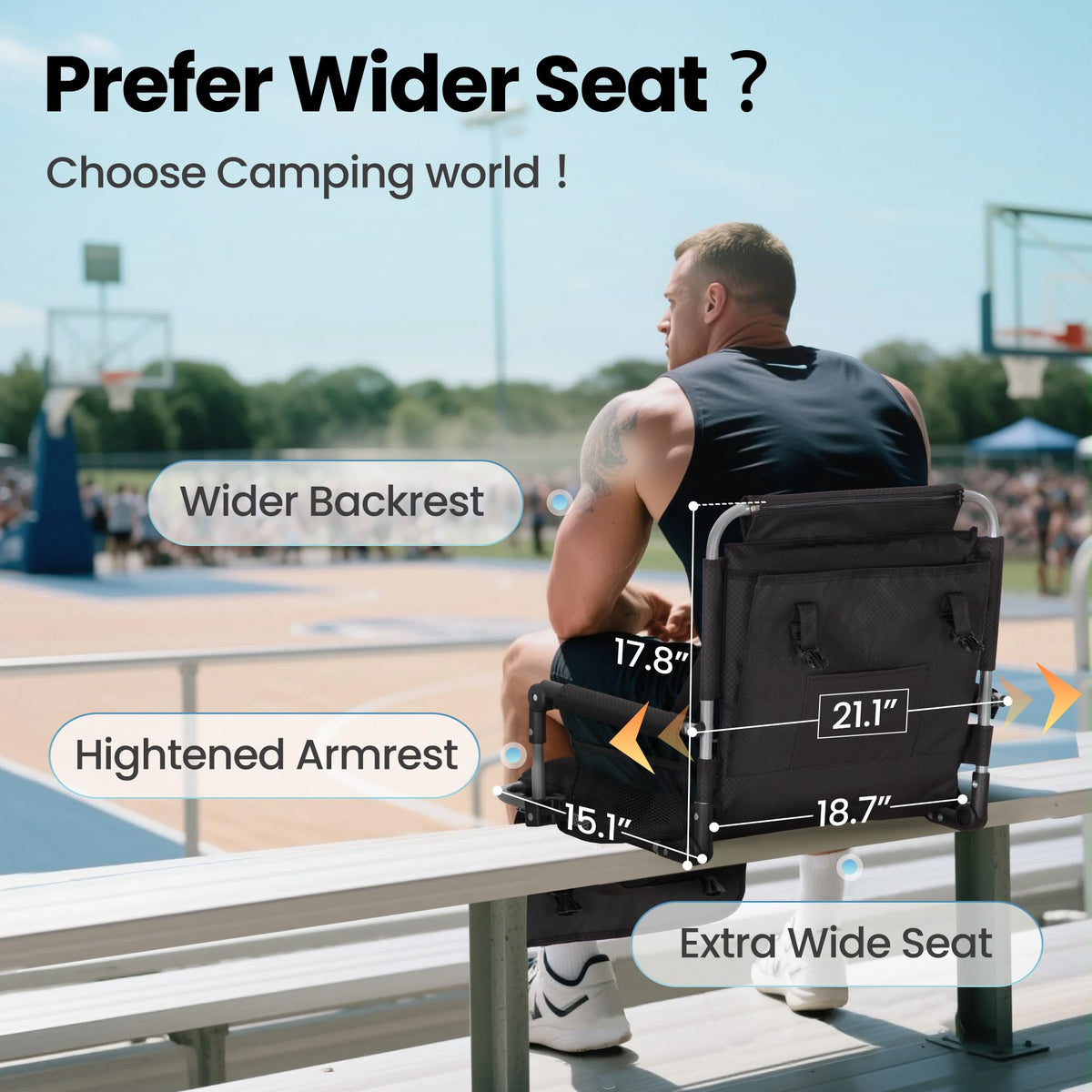Stadium Seats with Back Support I852