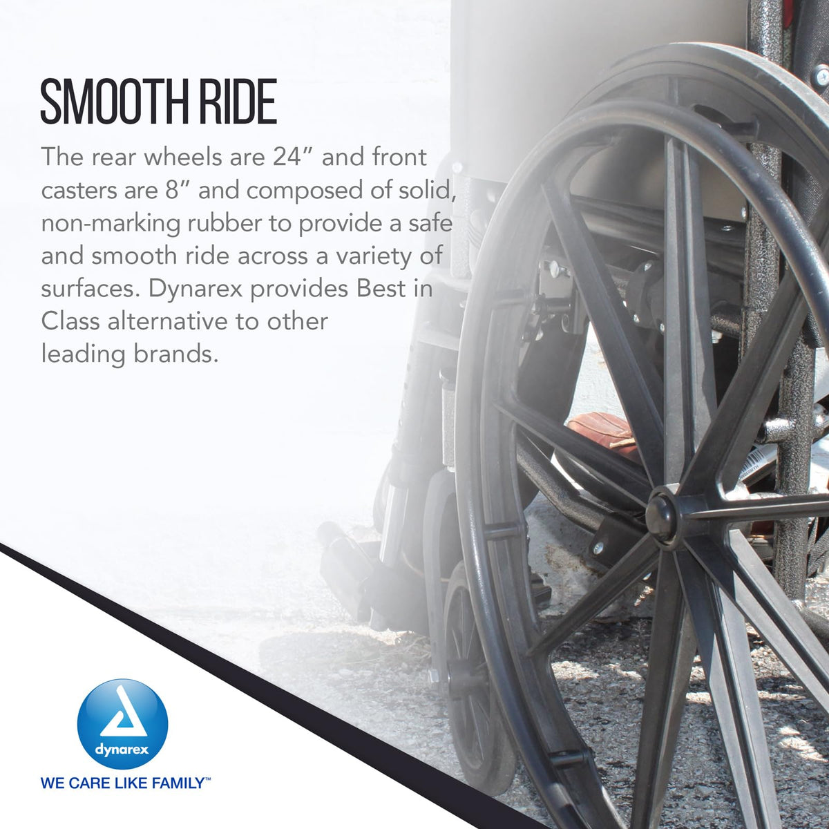 Black Nylon Wheelchair with Elevated Leg Rest N320