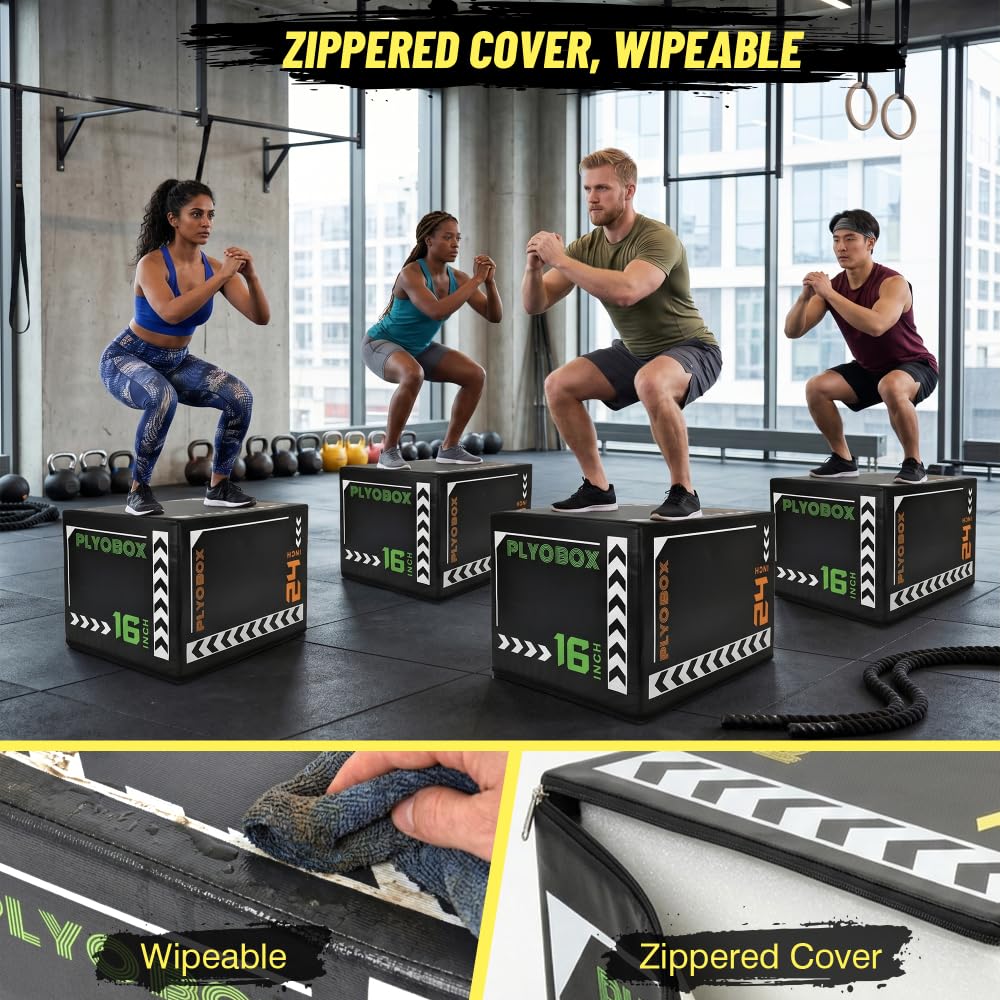3-in-1 Adjustable Foam Plyo Box W302788