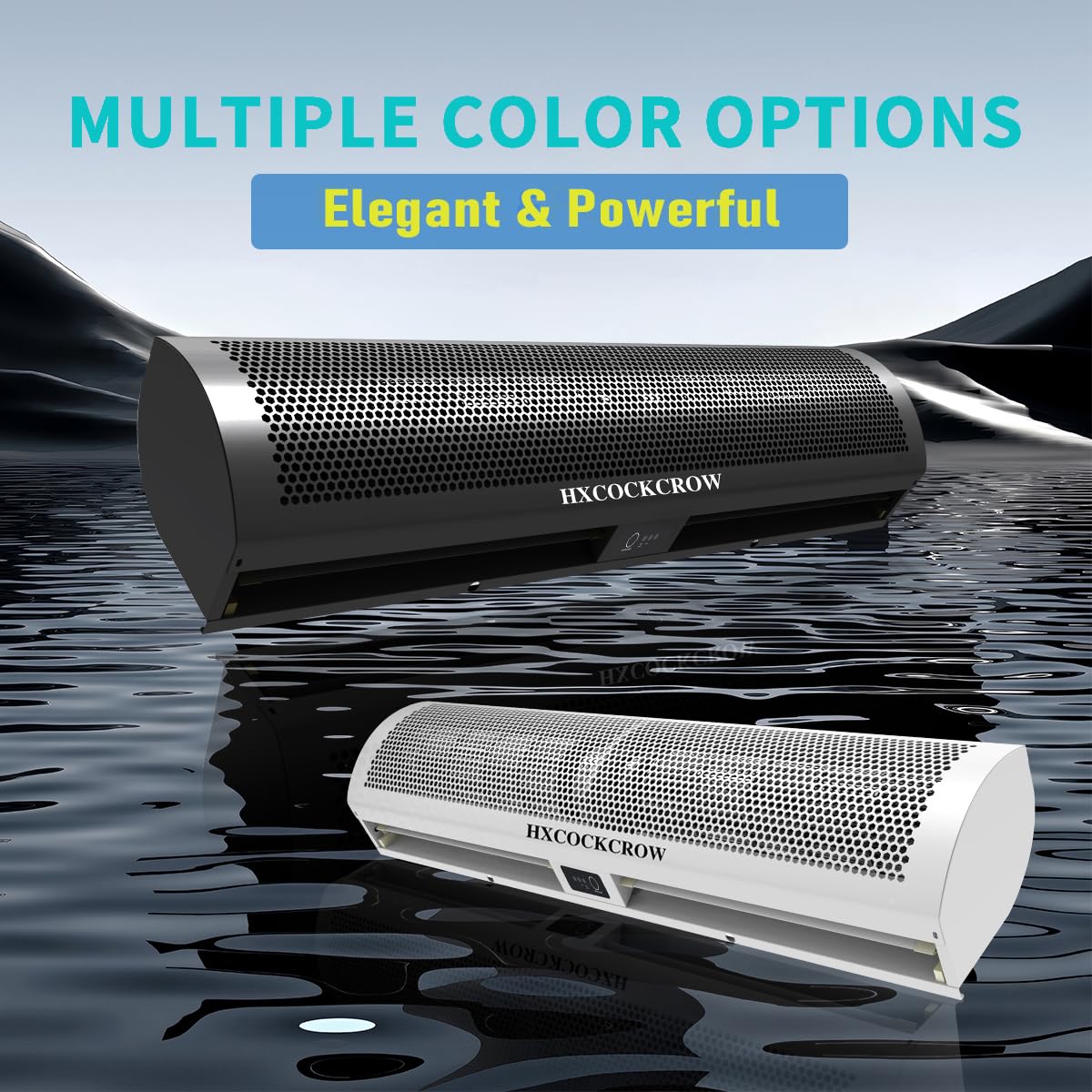 36'' Matte Black 2-Speed Air Curtain Q735
