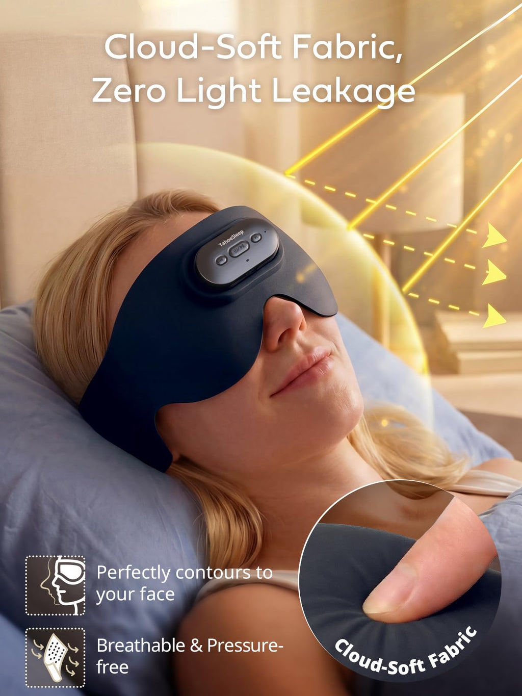 Ultra-Thin Adjustable Sleep Mask with Bluetooth 5.4 U656921