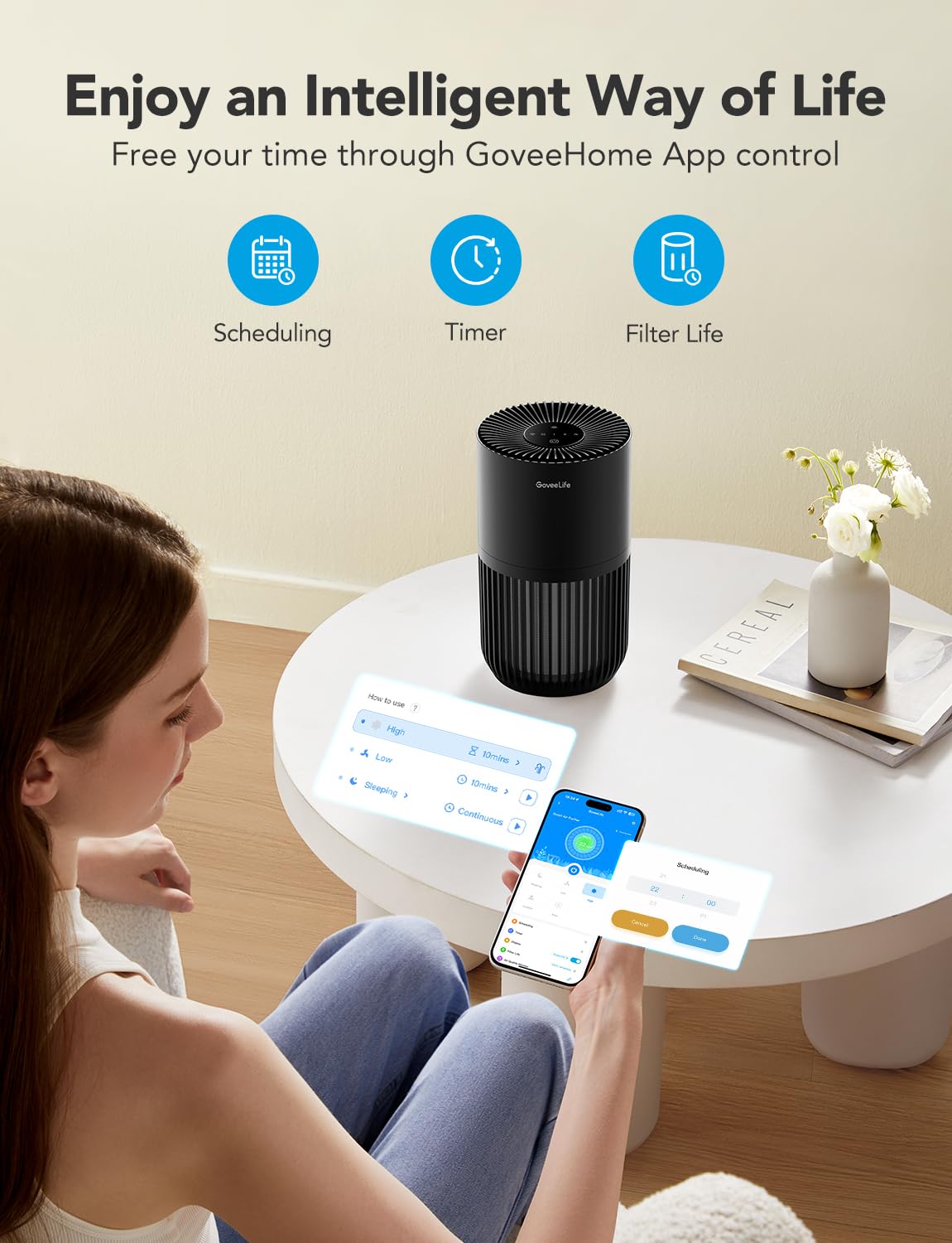 Dehumidifier with Mini Air Purifier T3054