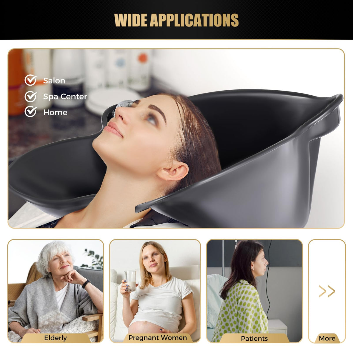 Portable Shampoo Bowl with Electric Pump S22968